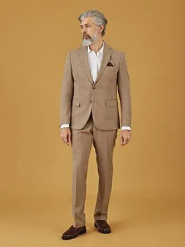 ЛЕТНИЙ МУЖСКОЙ КОСТЮМ PEPLOS SU26805-R БЕЖЕВЫЙ