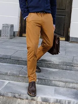 БРЮКИ МУЖСКИЕ PEPLOS P2405-SL КАРАМЕЛЬНЫЙ