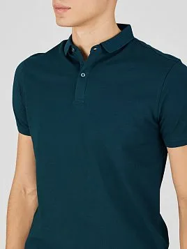 РУБАШКА-ПОЛО ИЗ ТКАНИ ПИКЕ TSP26005-R ЗЕЛЕНАЯ