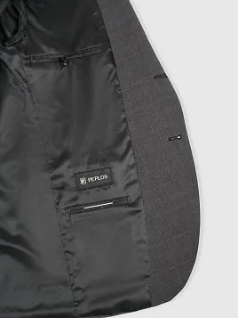 КОСТЮМ МУЖСКОЙ PEPLOS SU25155-SL ТЕМНО-СЕРЫЙ