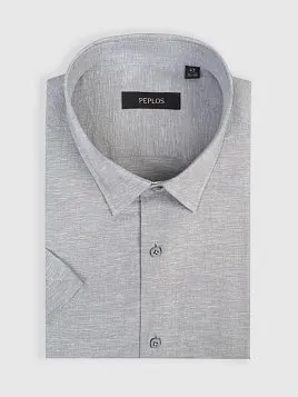 СОРОЧКА МУЖСКАЯ PEPLOS SH25089-K-R СЕРЫЙ
