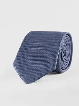 ГАЛСТУК МУЖСКОЙ PEPLOS ТЕМНО-СИНИЙ. ФАКТУРНЫЙ ОДНОТОННЫЙ (400/50)