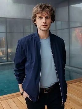 ВЕТРОВКА-БОМБЕР МУЖСКАЯ PEPLOS OW2322-SJ СИНИЙ