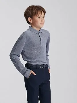 РУБАШКА-ПОЛО С ДЛИННЫМ РУКАВОМ ДЛЯ МАЛЬЧИКА PEPLOS TSP25J012-R СЕРЫЙ