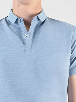 РУБАШКА-ПОЛО МУЖСКАЯ PEPLOS TSP25028-R ГОЛУБОЙ