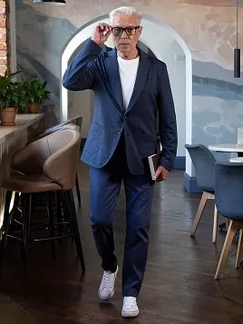 БРЮКИ МУЖСКИЕ PEPLOS P2407-SL СИНИЙ