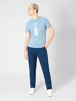 ФУТБОЛКА МУЖСКАЯ PEPLOS TS22106-R ГОЛУБОЙ