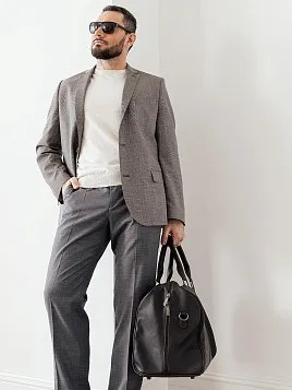 БРЮКИ МУЖСКИЕ PEPLOS TR24023-220 ТЕМНО-СЕРЫЙ