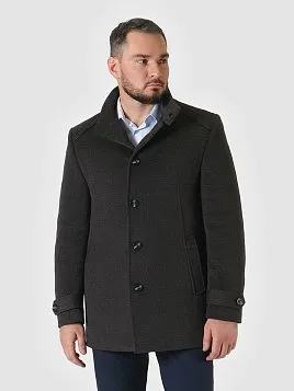 ПАЛЬТО МУЖСКОЕ PEPLOS OW2406-CT ТЕМНО-СЕРЫЙ