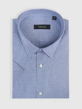 СОРОЧКА МУЖСКАЯ PEPLOS SH25135-K-SL ТЕМНО-СИНИЙ