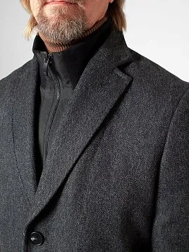 ПАЛЬТО МУЖСКОЕ PEPLOS OW2202-CT СЕРЫЙ