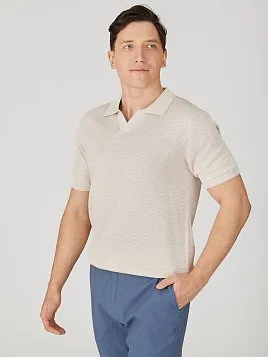 ТРИКОТАЖНАЯ РУБАШКА С ШЕРСТЬЮ KN26SH036 БЕЖЕВАЯ