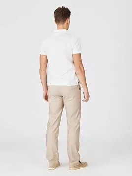 ЛЬНЯНЫЕ БРЮКИ НА КУЛИСКЕ P2626-R БЕЖЕВЫЕ