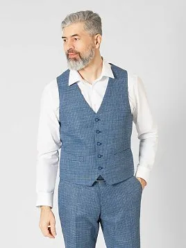 ЖИЛЕТ МУЖСКОЙ PEPLOS V22049 СИНИЙ ОТ КОСТЮМА
