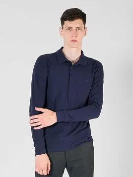 РУБАШКА-ПОЛО ПОДРОСТКОВАЯ С ДЛИННЫМ РУКАВОМ PEPLOS TS23T25-P ТЕМНО-СИНИЙ
