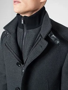 ПАЛЬТО МУЖСКОЕ PEPLOS OW2206-CT СЕРЫЙ