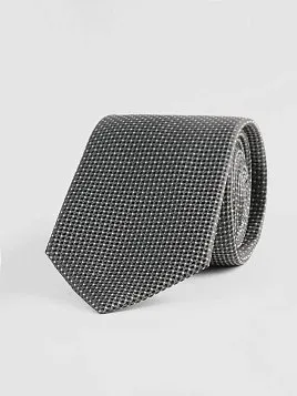 ГАЛСТУК МУЖСКОЙ PEPLOS СЕРЫЙ. МИКРОДИЗАЙН (400/109)