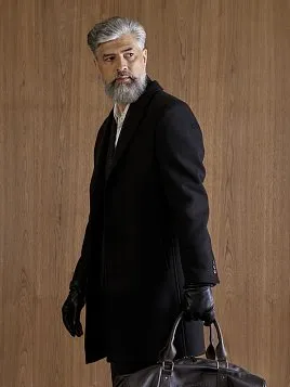 МУЖСКОЕ ПАЛЬТО OW26203-CT ЧЁРНОЕ