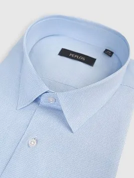 СОРОЧКА МУЖСКАЯ PEPLOS SH25051-K-R ГОЛУБОЙ