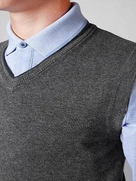 ЖИЛЕТ ДЛЯ МАЛЬЧИКА PEPLOS JKN16V007 СЕРЫЙ