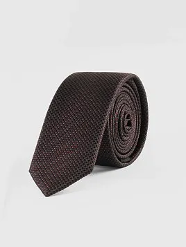 ГАЛСТУК МУЖСКОЙ PEPLOS ЧЕРНЫЙ. МИКРОДИЗАЙН (250/133)