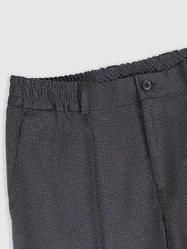 СЕРЫЙ МУЖСКОЙ КОСТЮМ ИЗ ЭЛАСТИЧНОЙ ТКАНИ SU26122-R