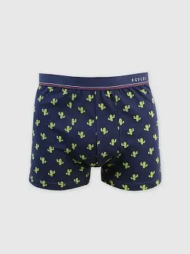 ТРУСЫ БОКСЕРЫ МУЖСКИЕ PEPLOS UW23004-BX ТЕМНО-СИНИЙ