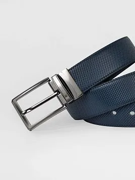 РЕМЕНЬ МУЖСКОЙ PEPLOS ДВУСТОРОННИЙ C15. BELT-22-C15-17 СИНИЙ-ЧЕРНЫЙ