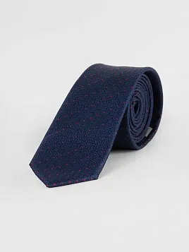 ГАЛСТУК МУЖСКОЙ PEPLOS ТЕМНО-СИНИЙ. ТОЧКИ (250/156298-5)