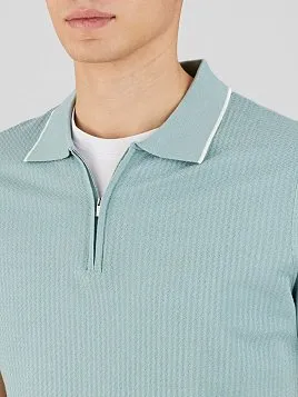 ТРИКОТАЖНАЯ РУБАШКА С ШЕРСТЬЮ KN26SH034 БИРЮЗОВАЯ