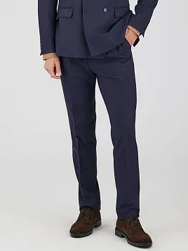 СИНИЙ ДВУБОРТНЫЙ МУЖСКОЙ КОСТЮМ SU26133-R