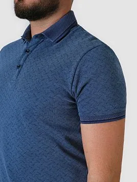 РУБАШКА-ПОЛО МУЖСКАЯ PEPLOS TS23009-P СИНИЙ