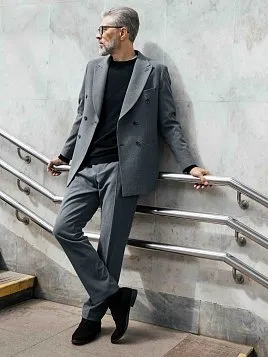 ПИДЖАК МУЖСКОЙ PEPLOS JA25132-R ТЕМНО-СЕРЫЙ