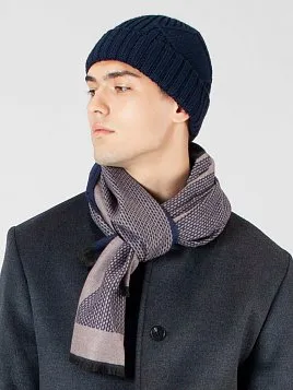 ШАПКА МУЖСКАЯ PEPLOS HM2208 ТЕМНО-СИНЯЯ