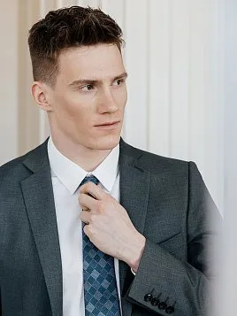 КОСТЮМ МУЖСКОЙ PEPLOS SU24139-SL ЗЕЛЕНЫЙ