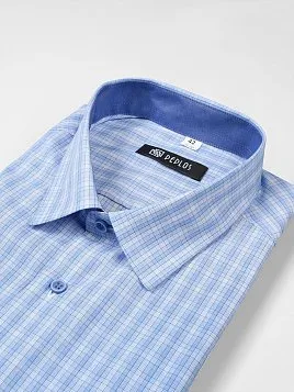 СОРОЧКА МУЖСКАЯ PEPLOS SH23077-К-С СИНИЙ