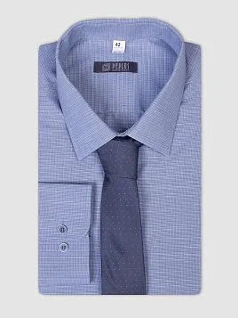 СОРОЧКА МУЖСКАЯ PEPLOS SH21072-R СИНИЙ