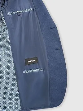 КОСТЮМ МУЖСКОЙ PEPLOS SU24026-SL СИНИЙ