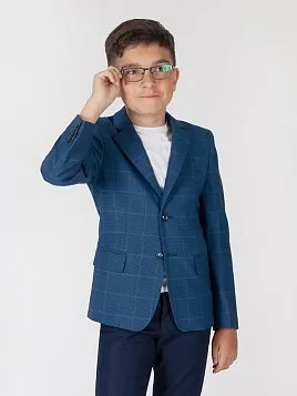 ПИДЖАК ДЛЯ МАЛЬЧИКА МЛ. ШКОЛА PEPLOS JA20B024 СИНИЙ