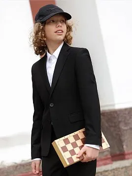 КОСТЮМ ДЛЯ МАЛЬЧИКА PEPLOS SU25J101-SL ЧЁРНЫЙ