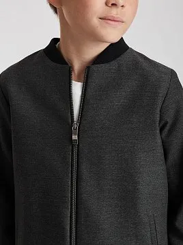 БЛЕЙЗЕР-БОМБЕР ДЕТСКИЙ PEPLOS BM25J004-303 СЕРЫЙ