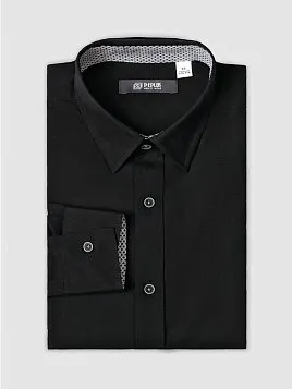 СОРОЧКА ПОДРОСТКОВАЯ PEPLOS SH20T150-SL ЧЕРНЫЙ