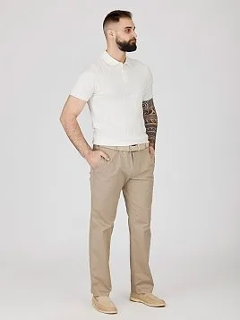 БЕЛАЯ ТРИКОТАЖНАЯ РУБАШКА KN26SH051-LR