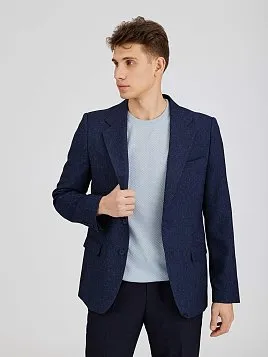 ТЕМНО-СИНИЙ МУЖСКОЙ ПИДЖАК JA26161-R 
