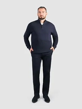 СВИТЕР МУЖСКОЙ PEPLOS KN25S032 ТЕМНО-СИНИЙ