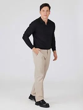 ЧЕРНАЯ ТРИКОТАЖНАЯ РУБАШКА KN26SH053