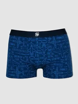 ТРУСЫ БОКСЕРЫ МУЖСКИЕ PEPLOS UW21001-BX СИНИЙ