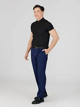 РУБАШКА-ПОЛО ИЗ ТКАНИ ПИКЕ TSP26019-R ЧЁРНАЯ