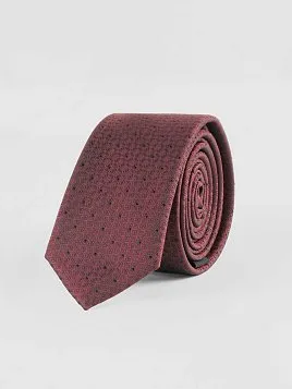ГАЛСТУК МУЖСКОЙ PEPLOS БОРДОВЫЙ. МИКРОДИЗАЙН (250/32)