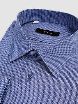 МУЖСКАЯ СОРОЧКА SH26132-R СИНЯЯ
